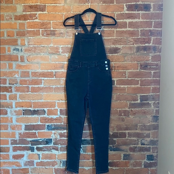 We Wore What High Rise Skinny Black Denim Overall - Picture 8 of 12